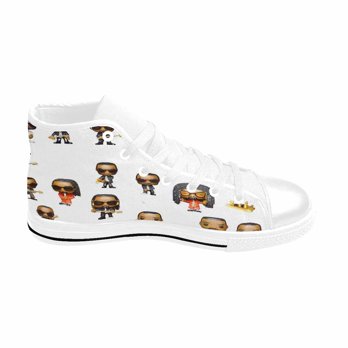 R&RH The Band Kid's Aquila High Top White Canvas Shoes