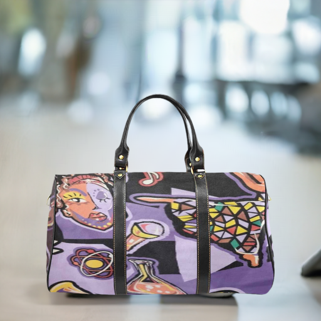 R&RH Purple Abstract Travel Bag