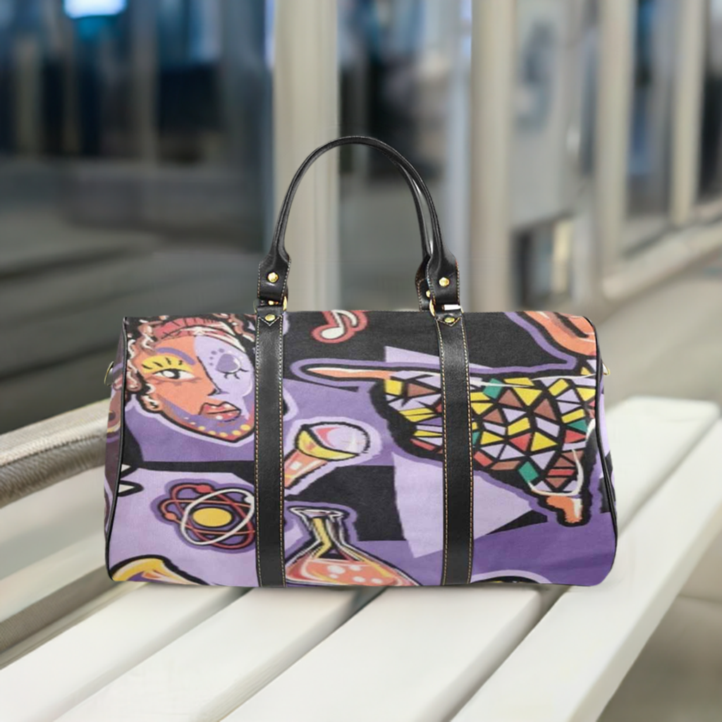 R&RH Purple Abstract Travel Bag