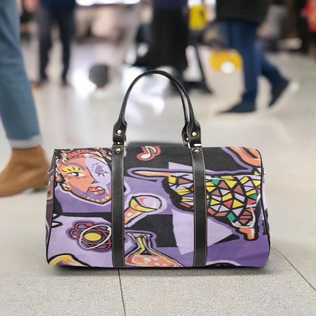 R&RH Purple Abstract Travel Bag