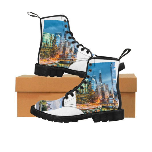 Men's City Design Canvas Boots