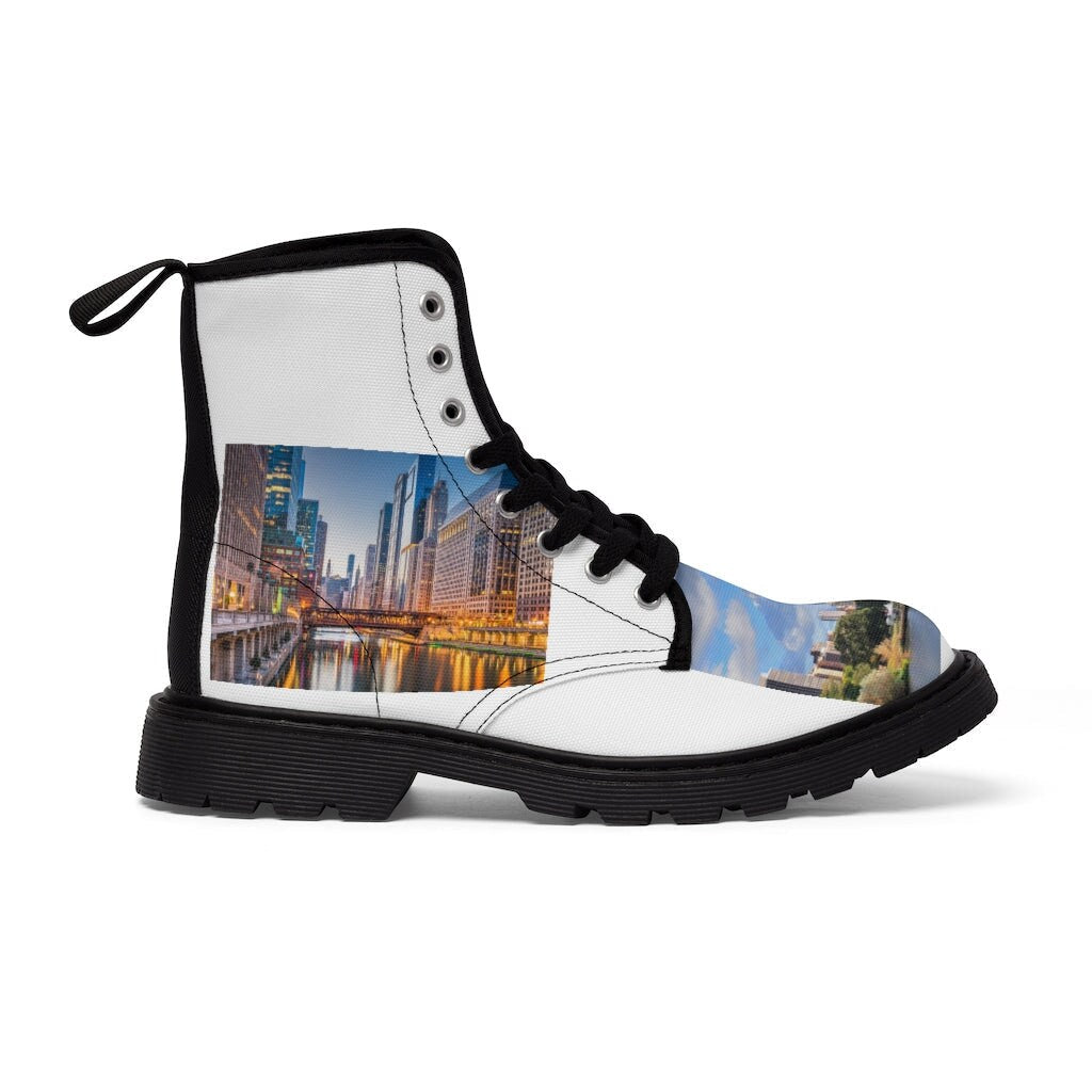 Men's City Design Canvas Boots