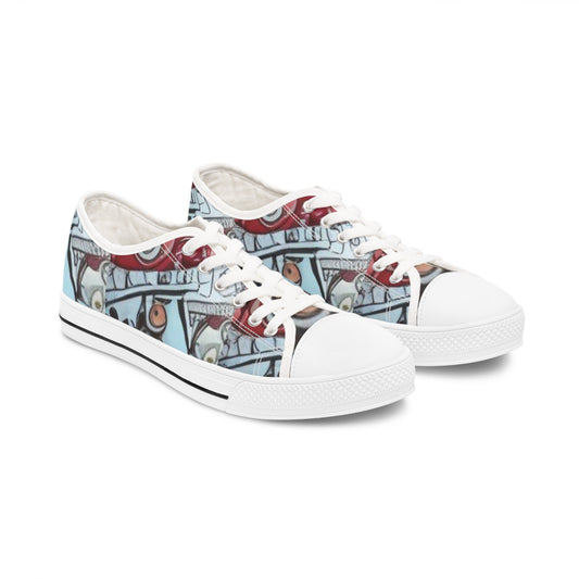 R&RH Abstract Color Women's Low Top Sneakers