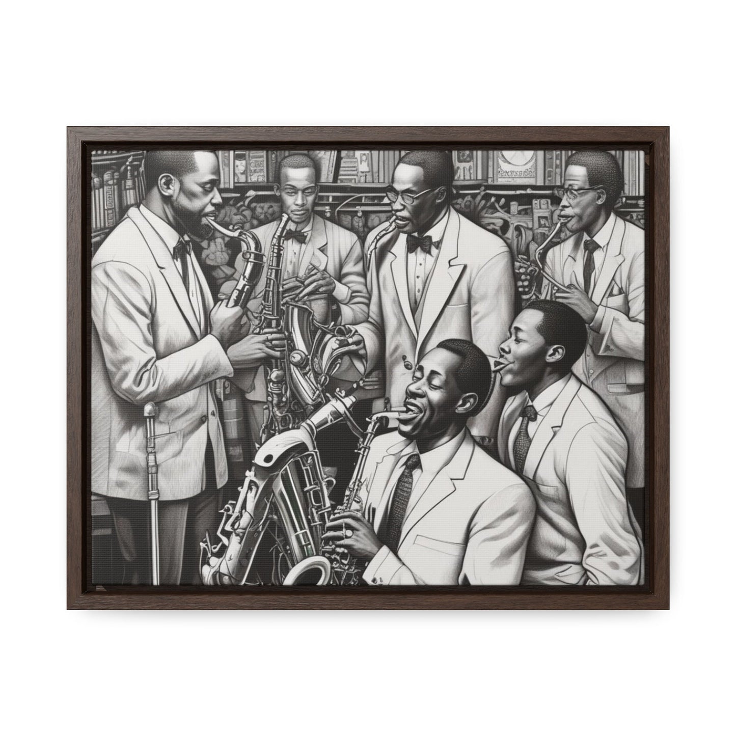 R&RH Black/White Jazz Canvas