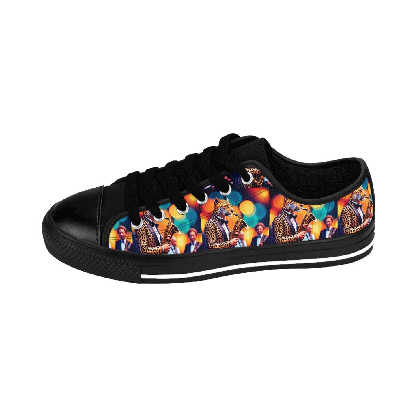 R&RH Leopard Saxophone Men's Sneakers