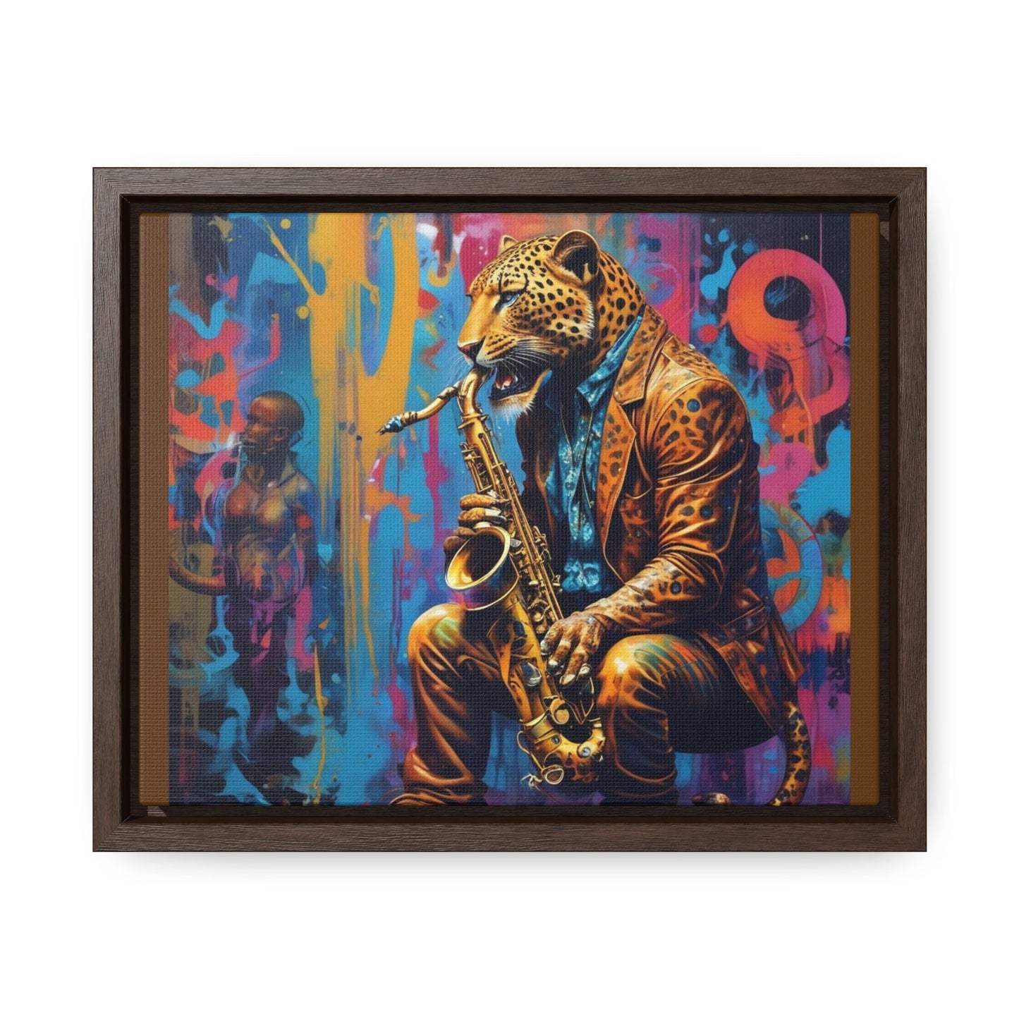 R&RH Leopard Jazz Band Canvas