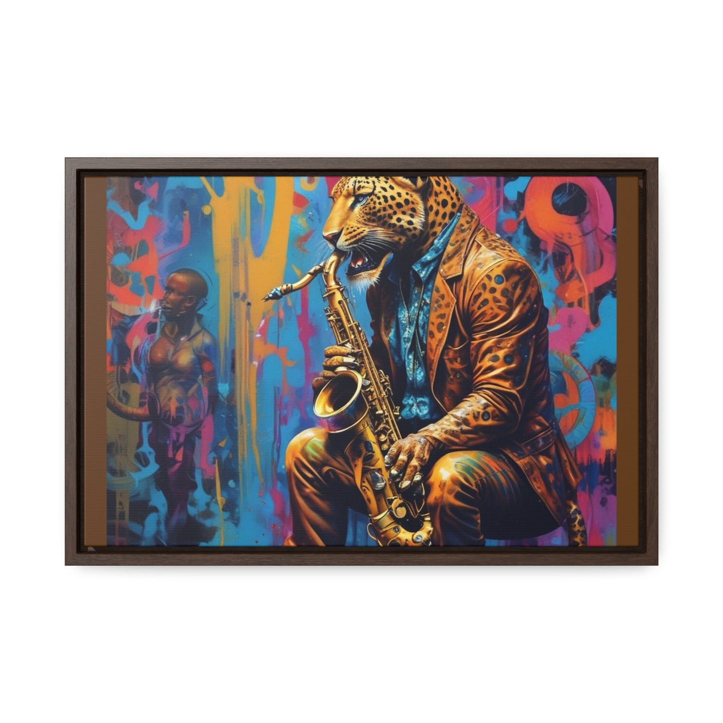 R&RH Leopard Jazz Band Canvas