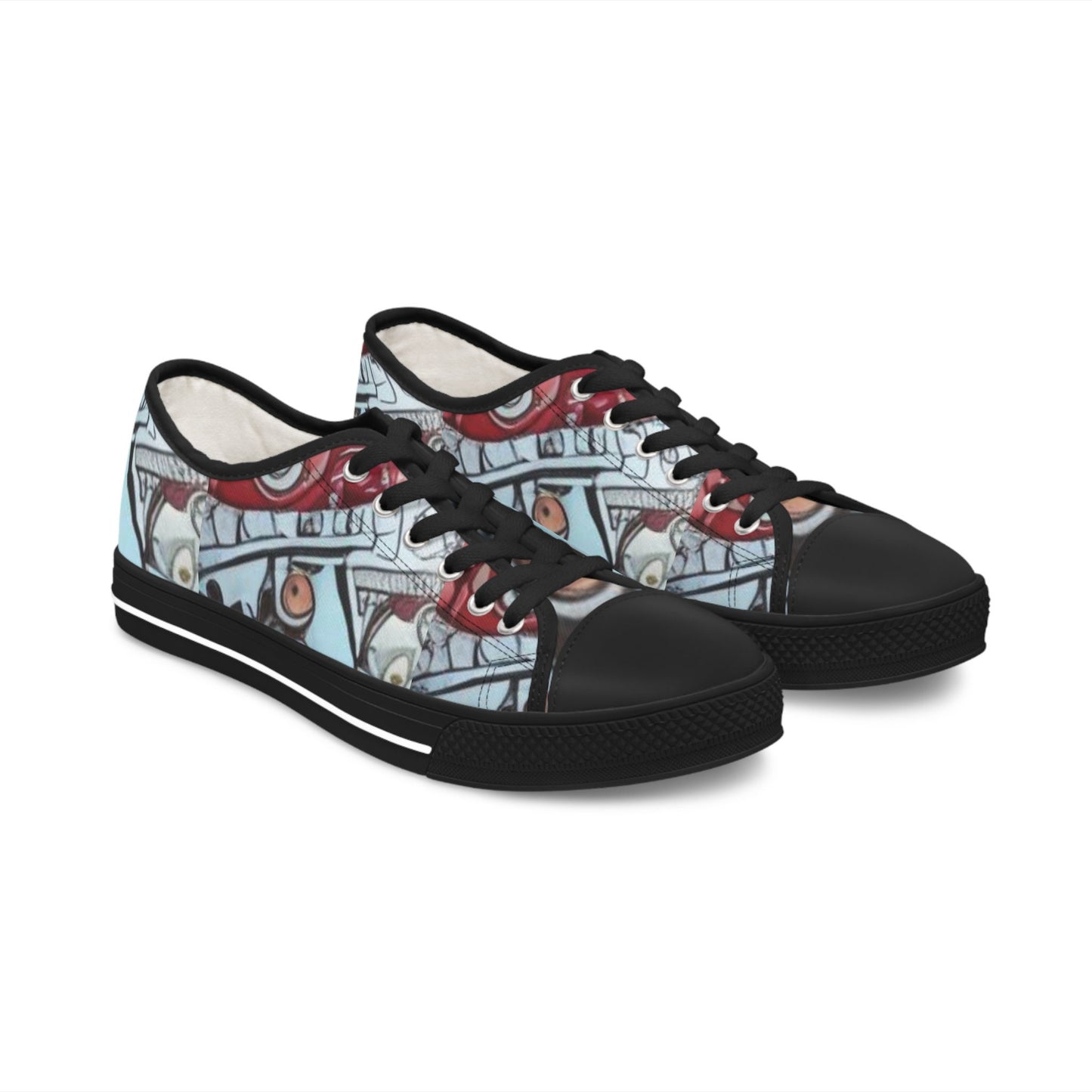 R&RH Abstract Color Women's Low Top Sneakers