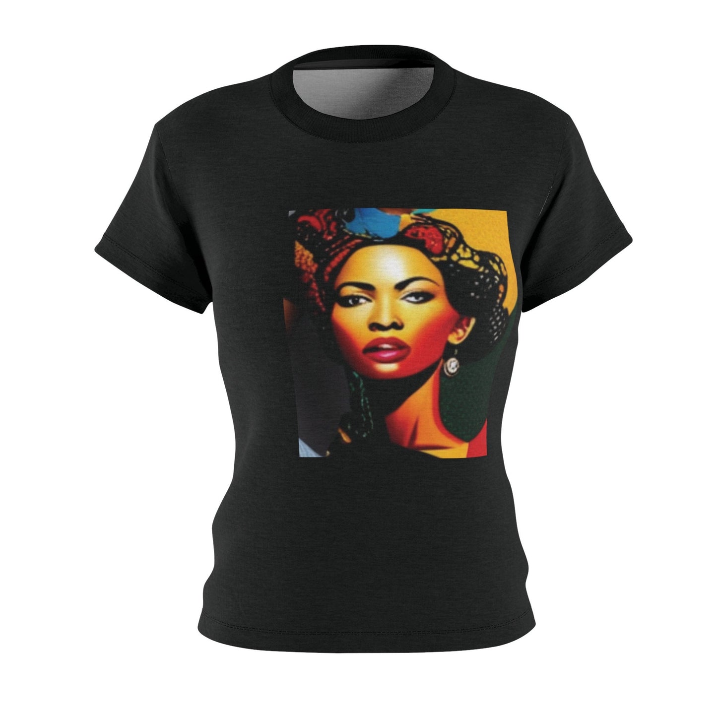 R&RH Women's Faces Black T-shirt