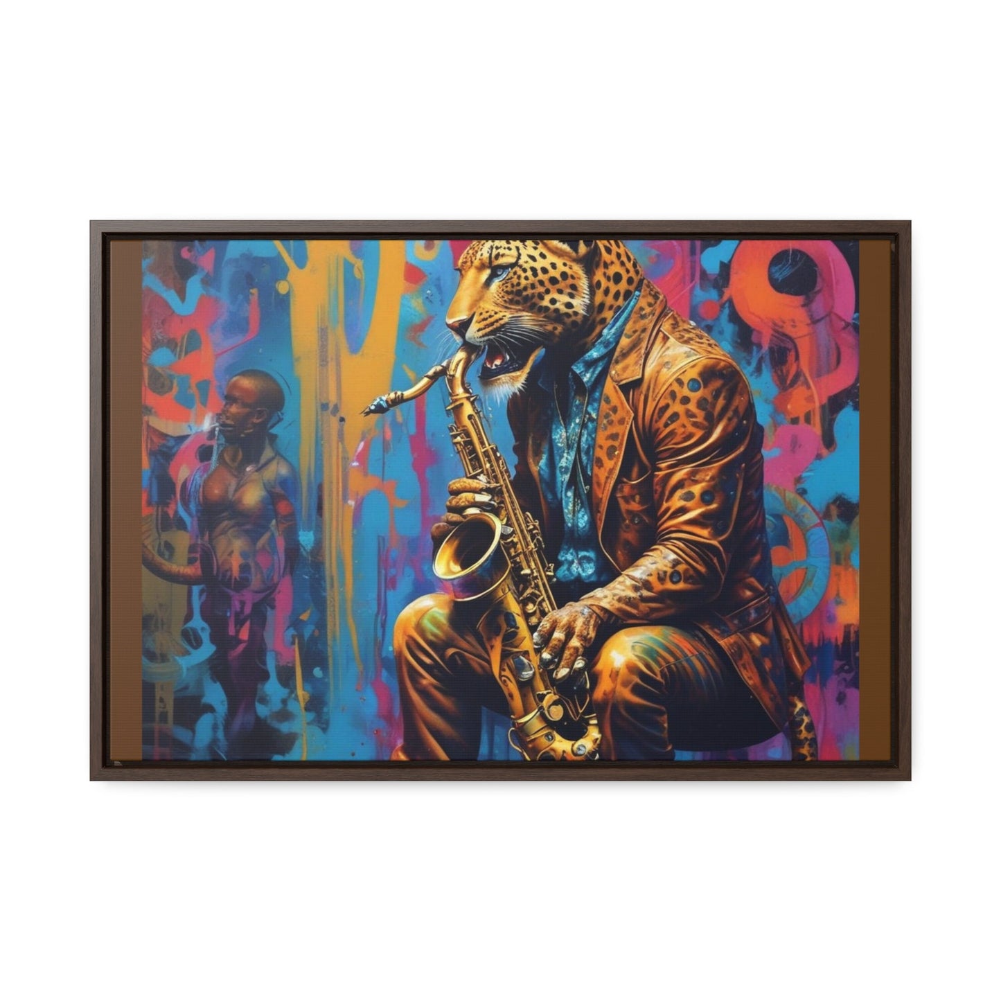 R&RH Leopard Jazz Band Canvas