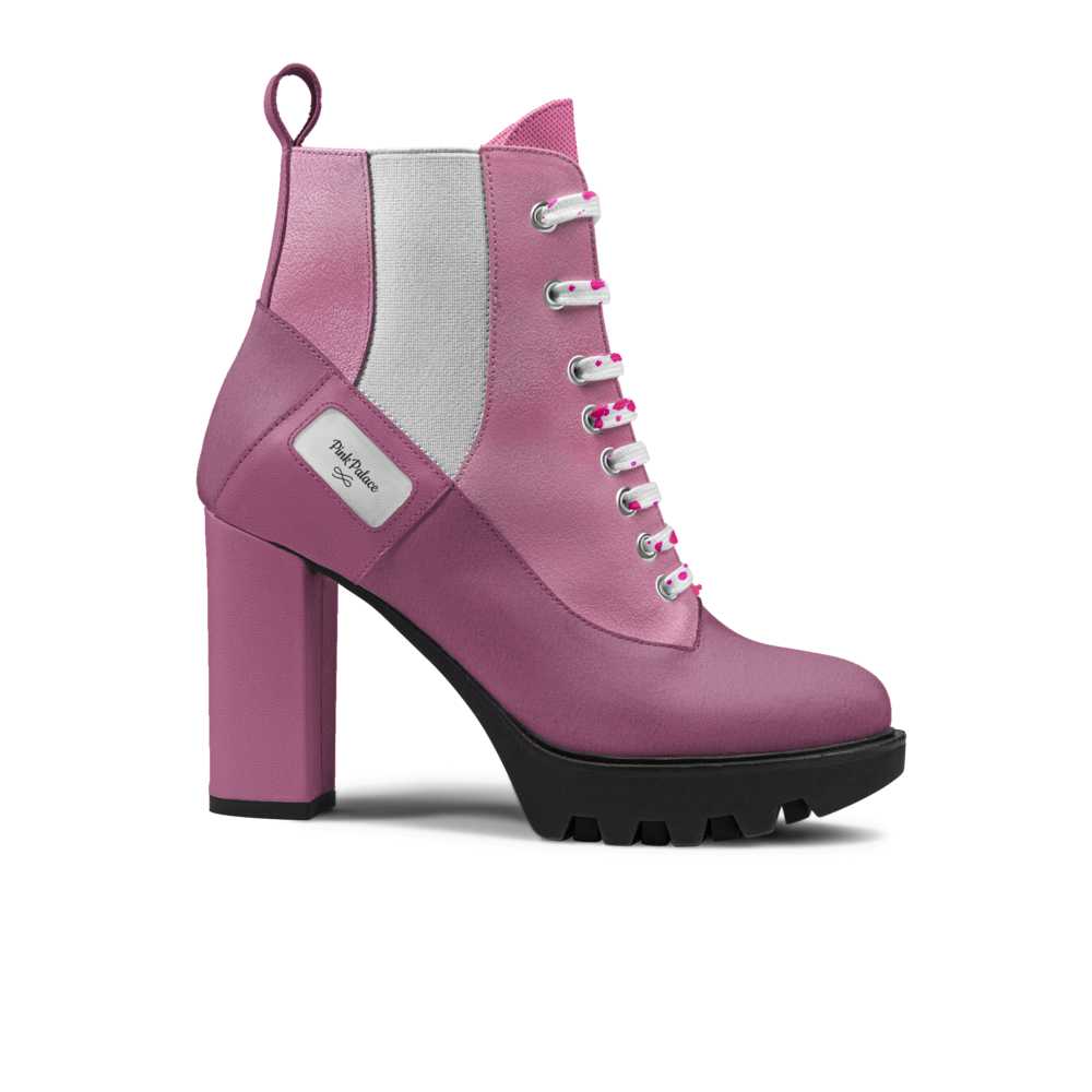 R&RH Pinkpalace Laced Designer Womens Pink Boot