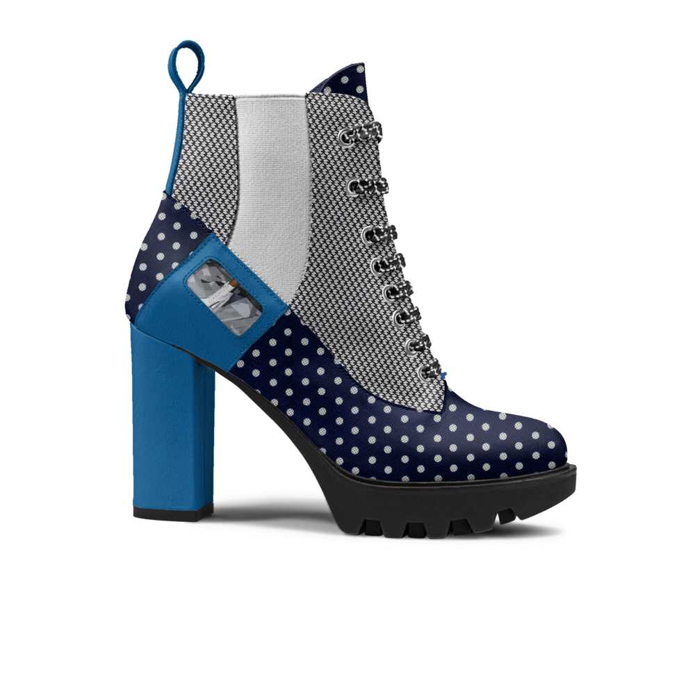 R_RH Polkadotdushion Elastic Designer Boot