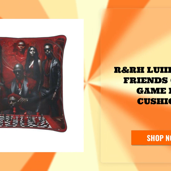 R&amp;RH LuiiLoviie &amp; Friends Chess Game Red Cushions by@Outfy