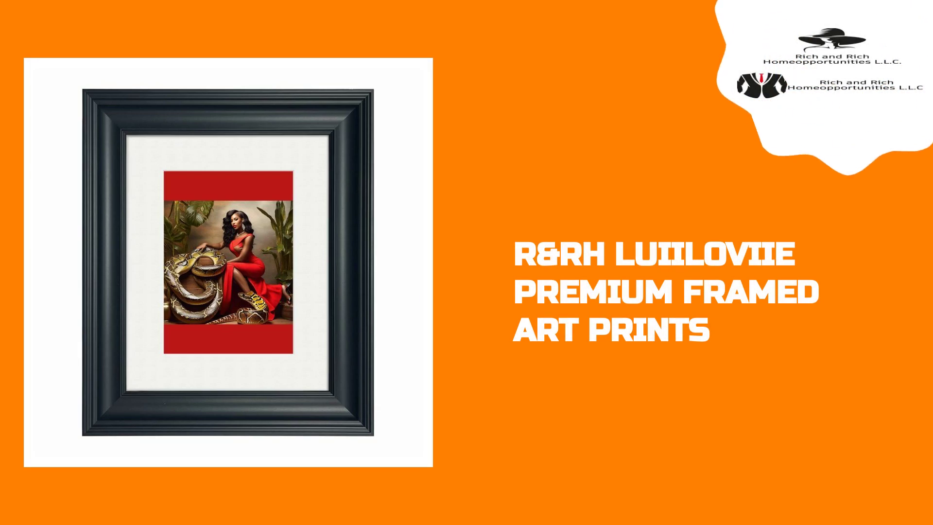 R&amp;RH LuiiLoviie Premium Framed Art Prints by@Outfy