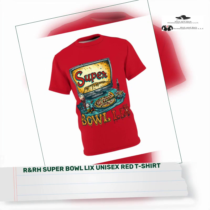 R&amp;RH Super Bowl LIX Unisex Red T-Shirt by@Outfy