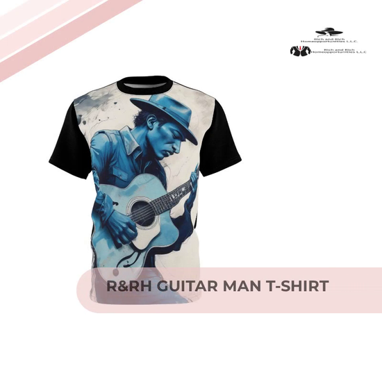 R&amp;RH Guitar Man T-shirt by@Outfy