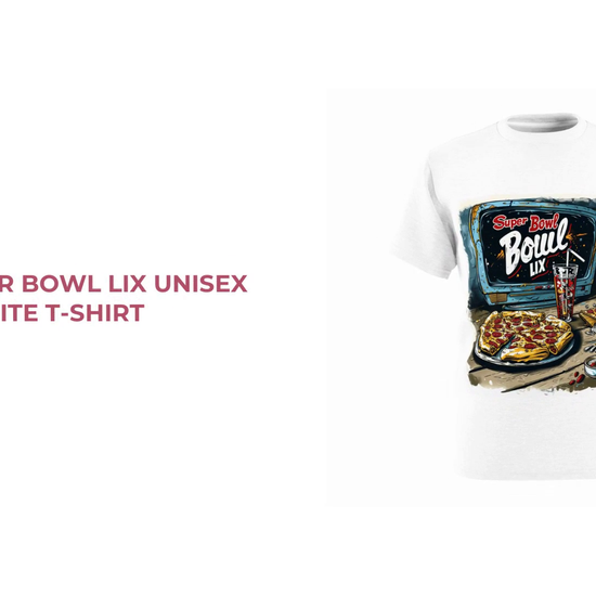 R&amp;RH Super Bowl LIX Unisex White T-Shirt by@Outfy