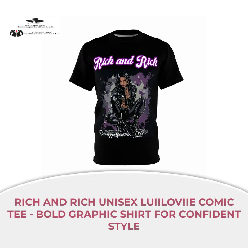 Rich and Rich Unisex LuiiLoviie Comic Tee - Bold Graphic Shirt for Confident Style by@Outfy