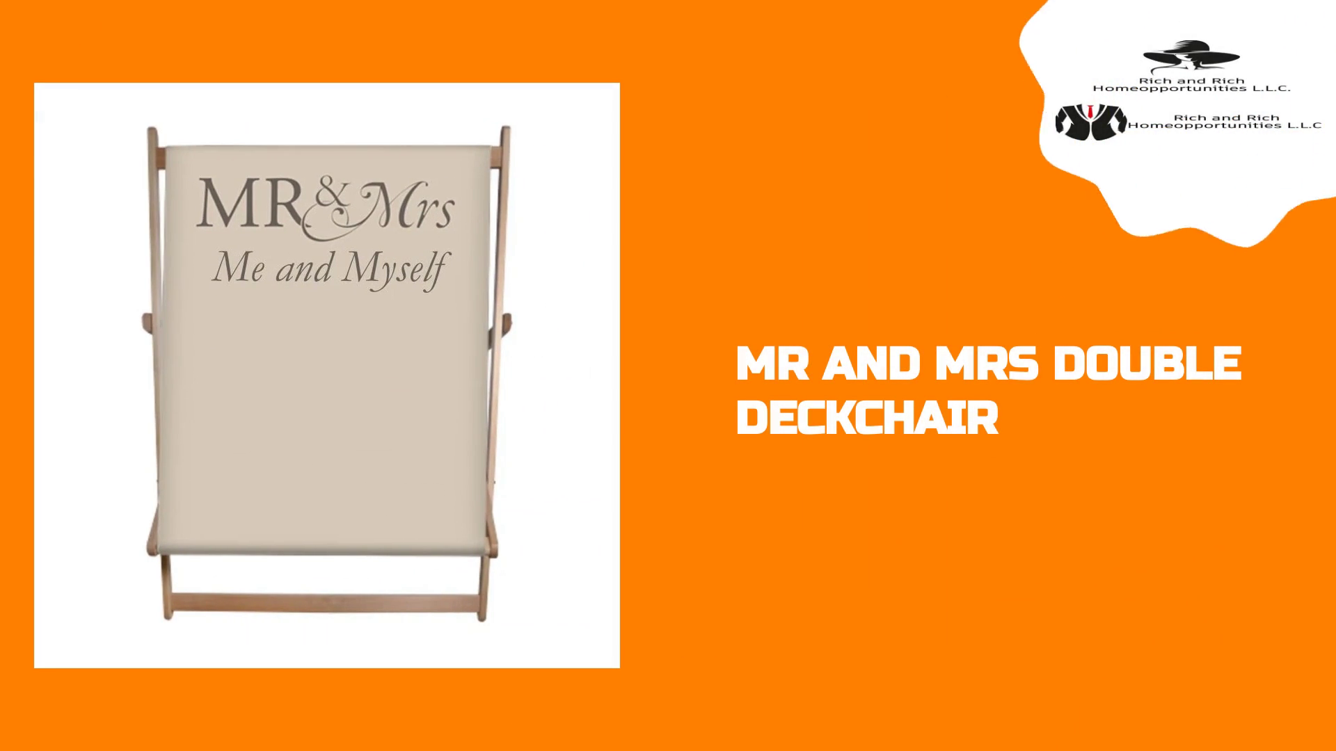 Mr and Mrs Double Deckchair by@Outfy