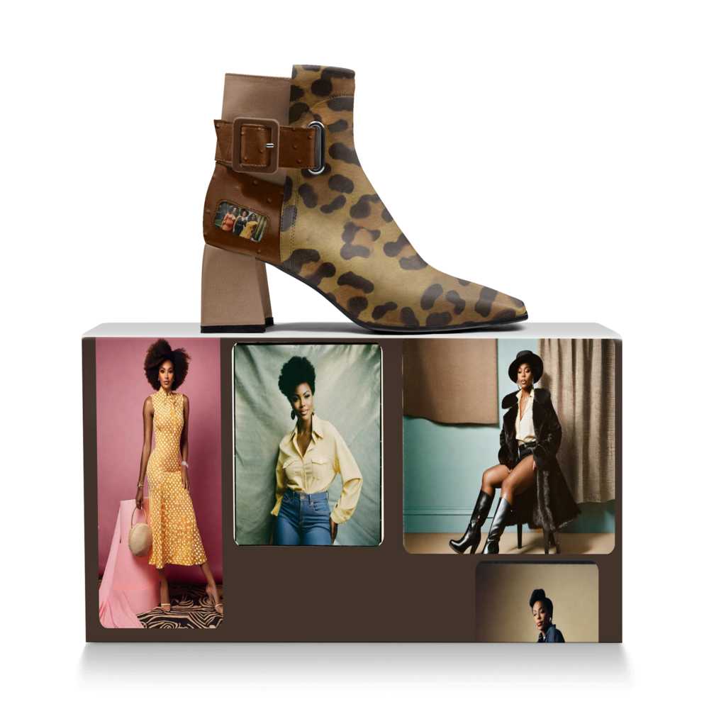 R_RHJeansgalore Luxe Belt High Top Brown Heel - Rich and Rich Homeopportunities 