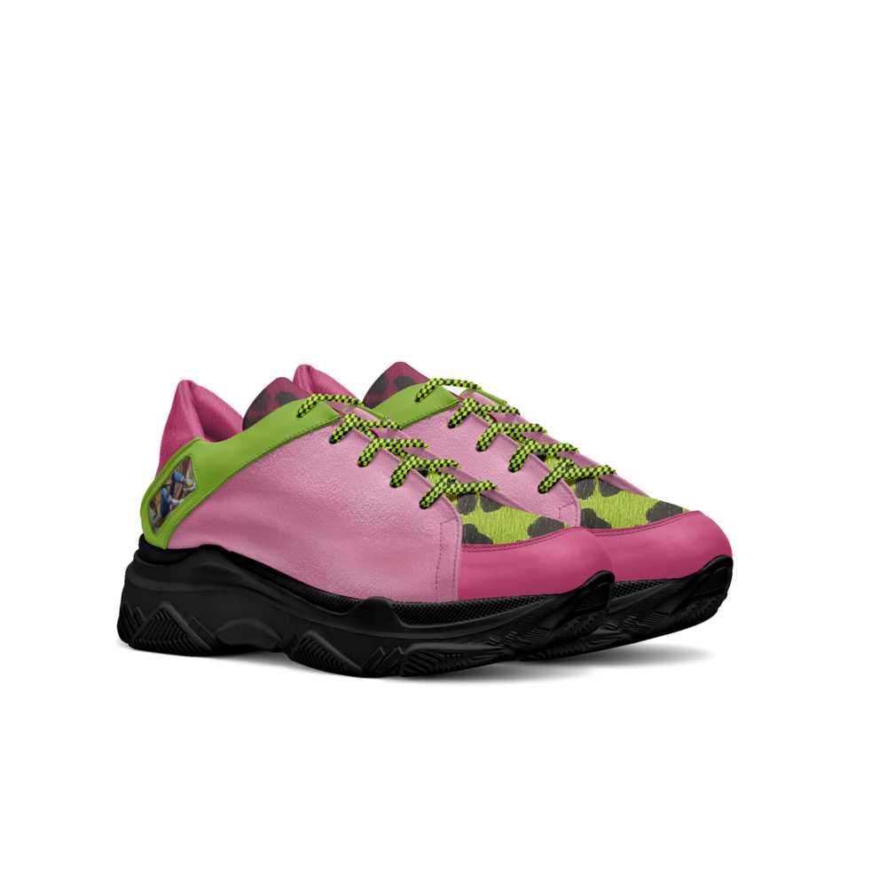 R&RHkaleidoscope Womens Pink Classic Low Top Sneaker