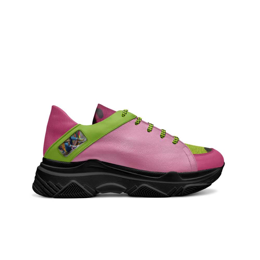 R&RHkaleidoscope Womens Pink Classic Low Top Sneaker