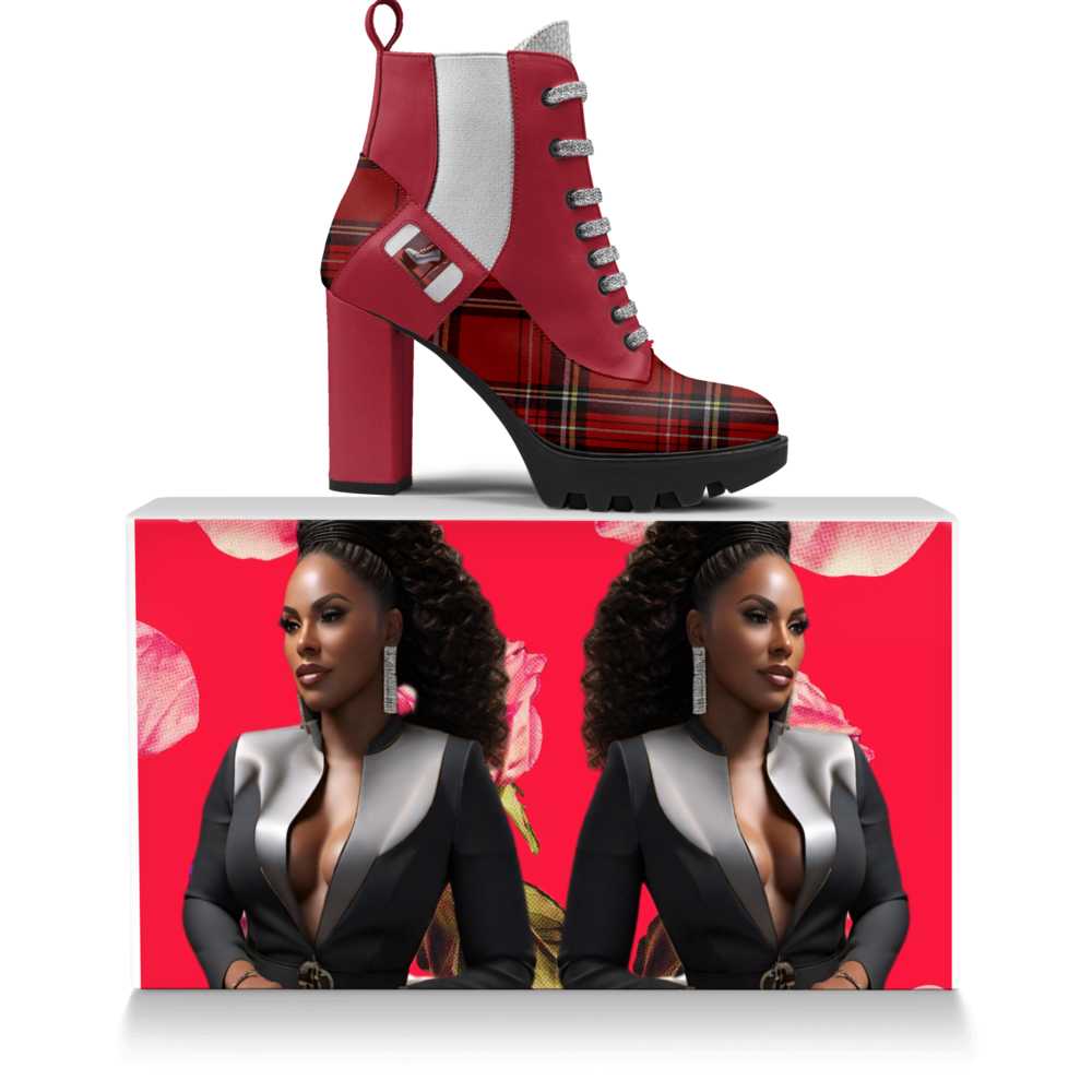 Red Fierce Laced Women's Designer Boot