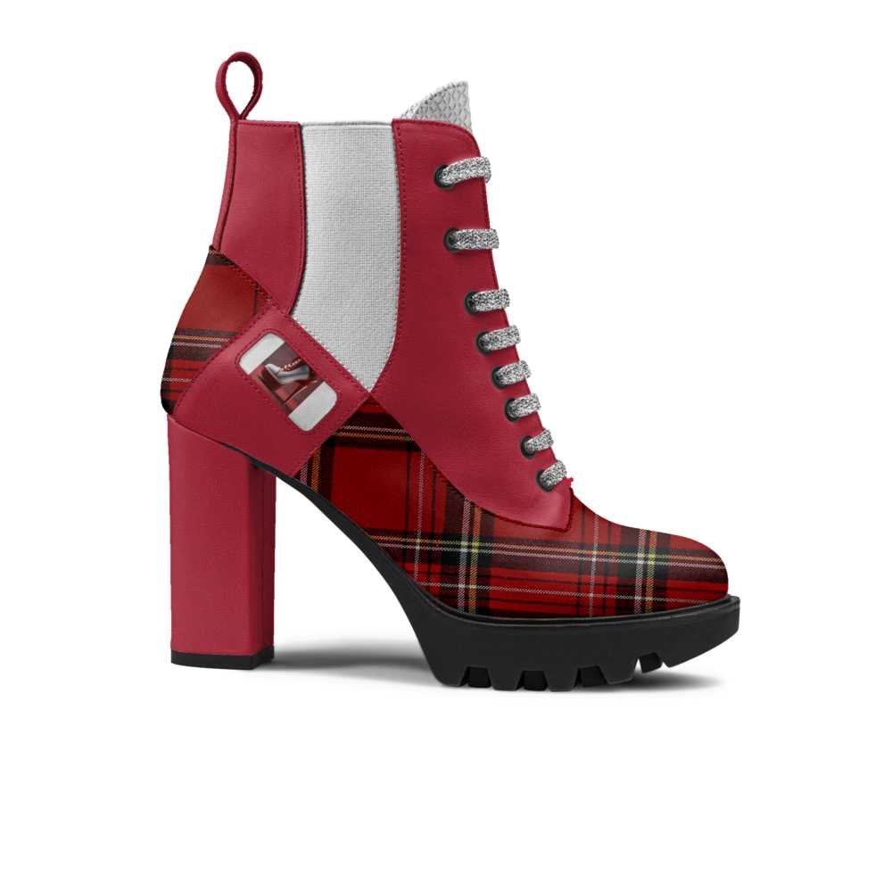 Red Fierce Laced Women's Designer Boot - Rich and Rich Homeopportunities 