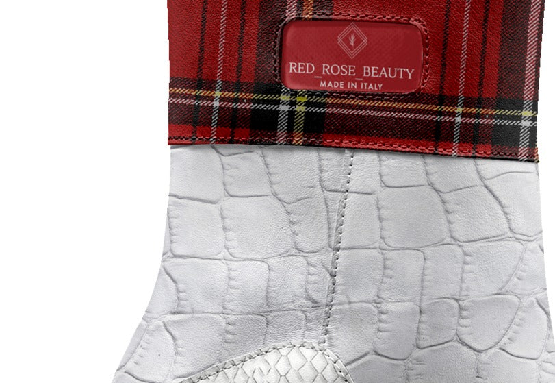 Red Rose Beauty High Heel Belt Boot