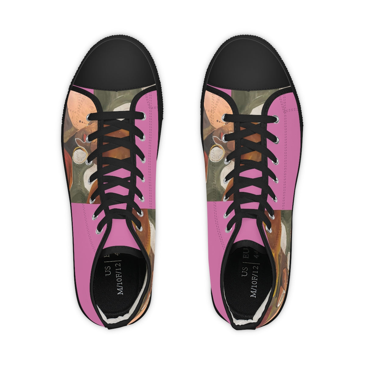 Men's Pink High Top Sneakers