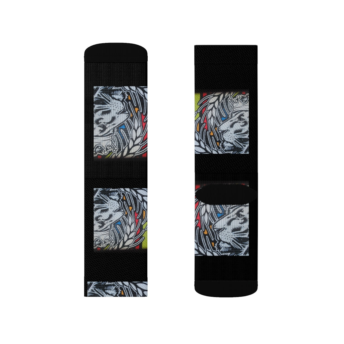 Black Sublimation Socks