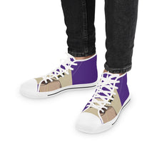 Load image into Gallery viewer, Men&#39;s Purple High Top Sneakers

