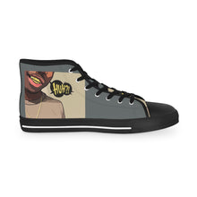Load image into Gallery viewer, R&amp;RH men&#39;s gray Huh?! high top sneakers
