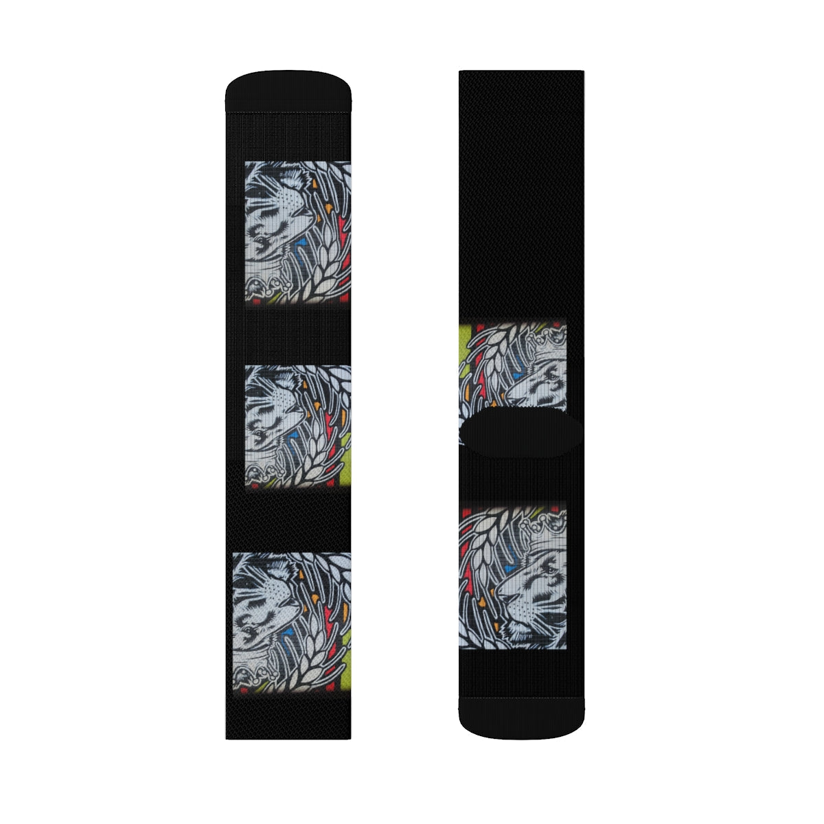 Black Sublimation Socks