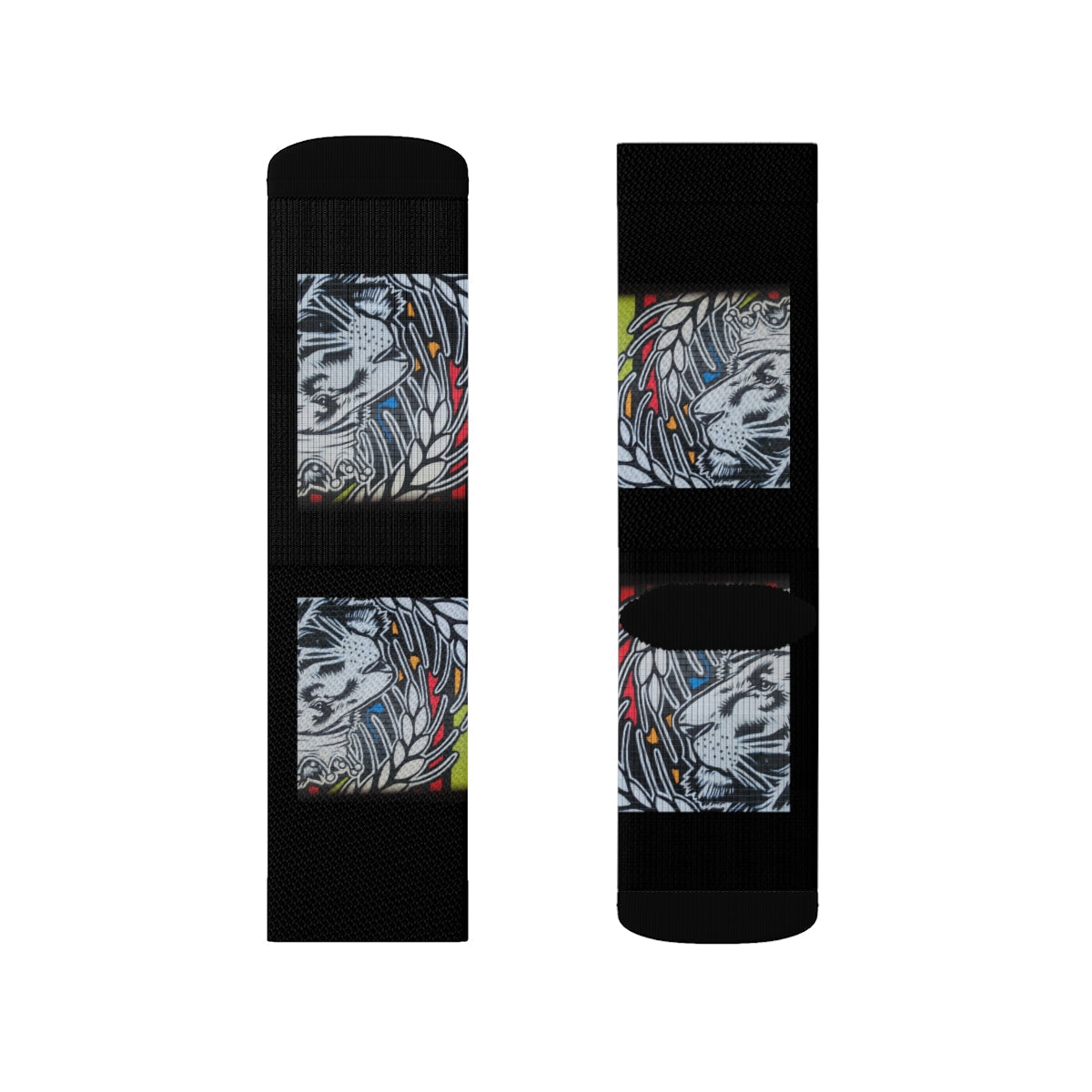 Black Sublimation Socks