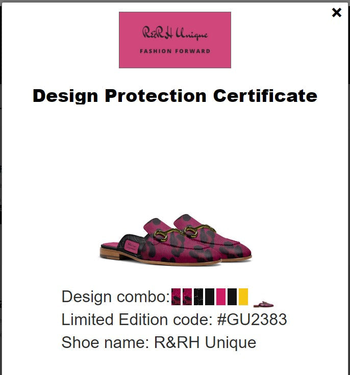 R_RH unique rich magenta slipper design