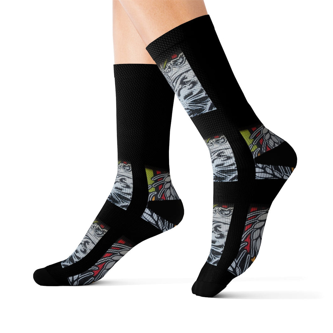 Black Sublimation Socks