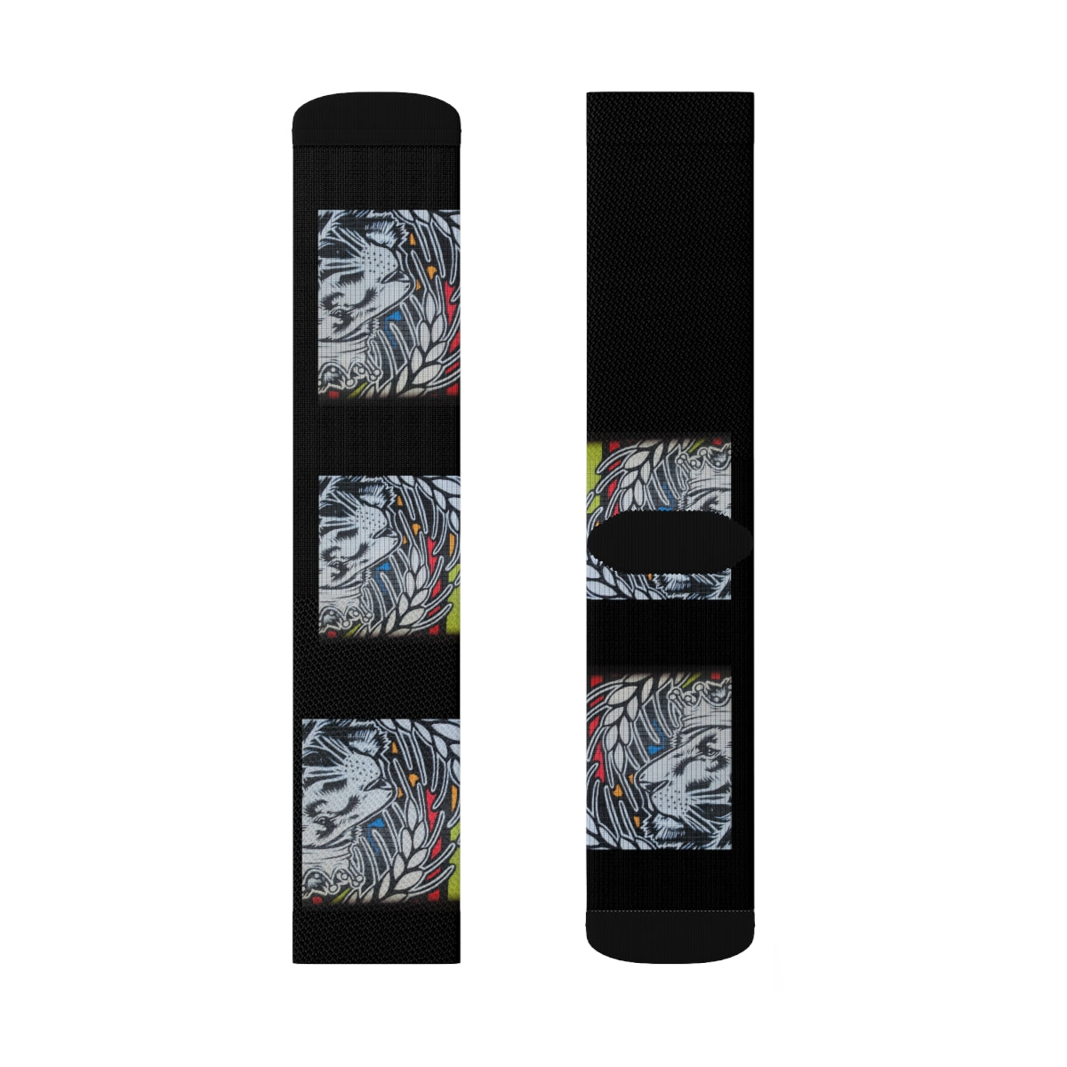 Black Sublimation Socks