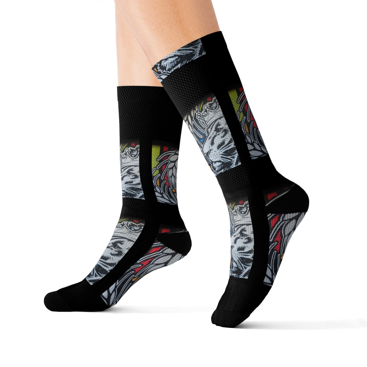 Black Sublimation Socks