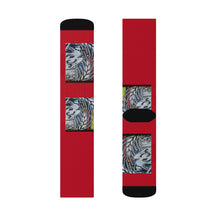 Load image into Gallery viewer, Red Sublimation Socks
